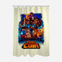 Insert Coin Retro Gaming-none polyester shower curtain-Conjura Geek