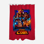 Insert Coin Retro Gaming-none polyester shower curtain-Conjura Geek