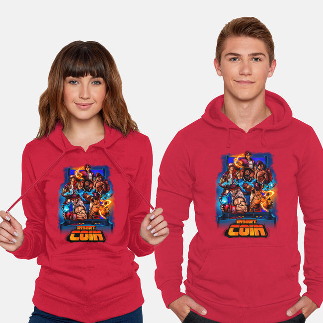 Insert Coin Retro Gaming-unisex pullover sweatshirt-Conjura Geek
