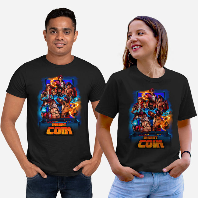 Insert Coin Retro Gaming-unisex basic tee-Conjura Geek