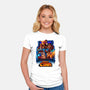 Insert Coin Retro Gaming-womens fitted tee-Conjura Geek