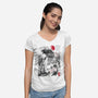 Gojira In Japan-womens v-neck tee-DrMonekers
