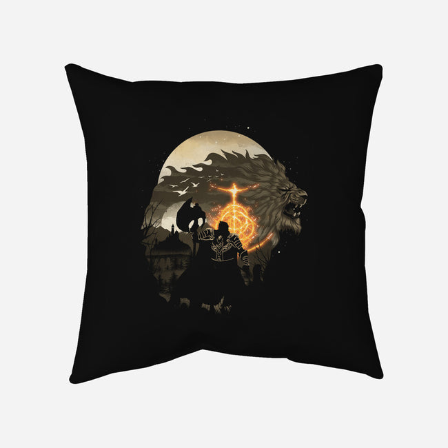 Godfrey Night-none removable cover throw pillow-dandingeroz