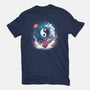 Yin Yang Dragons-womens basic tee-Vallina84