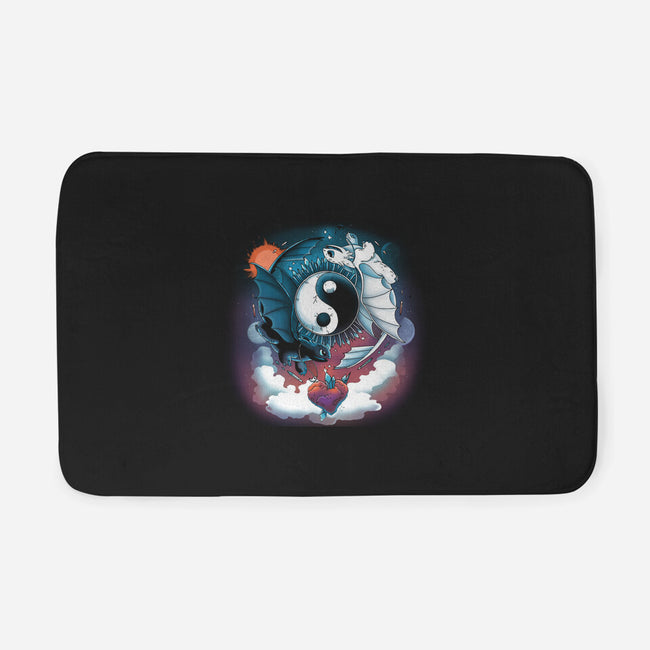 Yin Yang Dragons-none memory foam bath mat-Vallina84