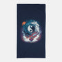 Yin Yang Dragons-none beach towel-Vallina84