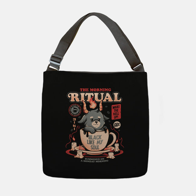 The Morning Ritual-none adjustable tote bag-eduely