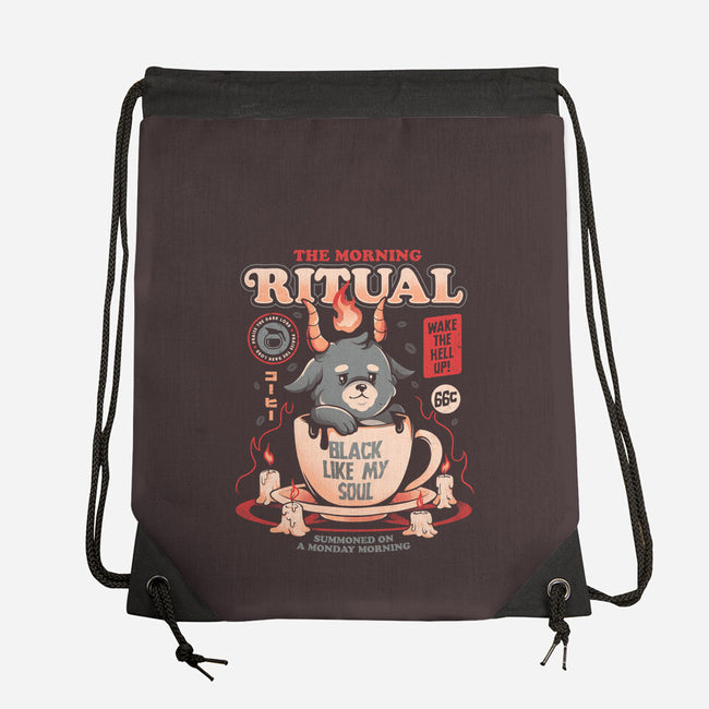 The Morning Ritual-none drawstring bag-eduely