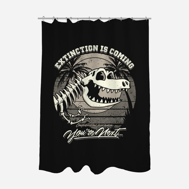 Extinction-none polyester shower curtain-StudioM6