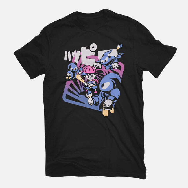 Happy Attack-womens fitted tee-Sketchdemao