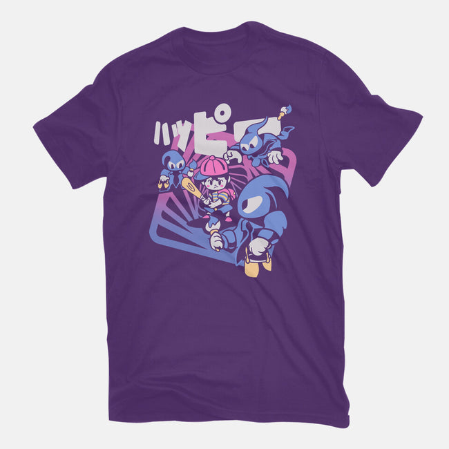 Happy Attack-womens basic tee-Sketchdemao