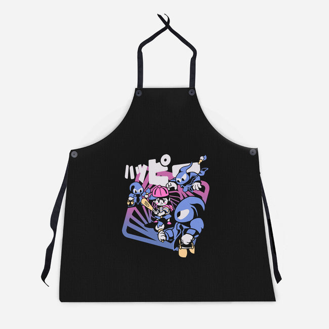 Happy Attack-unisex kitchen apron-Sketchdemao