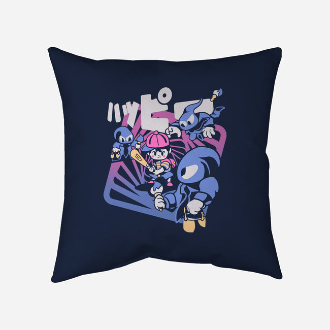 Happy Attack-none removable cover w insert throw pillow-Sketchdemao