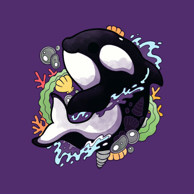 Summer Whale-womens basic tee-Vallina84