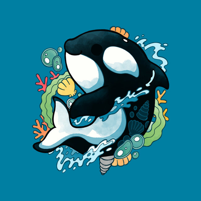 Summer Whale-none removable cover w insert throw pillow-Vallina84