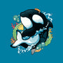 Summer Whale-none removable cover w insert throw pillow-Vallina84