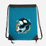 Summer Whale-none drawstring bag-Vallina84