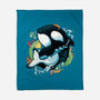 Summer Whale-none fleece blanket-Vallina84