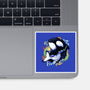 Summer Whale-none glossy sticker-Vallina84