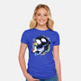 Summer Whale-womens fitted tee-Vallina84
