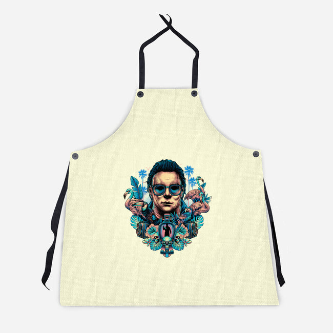 Tropical Slasher-unisex kitchen apron-glitchygorilla