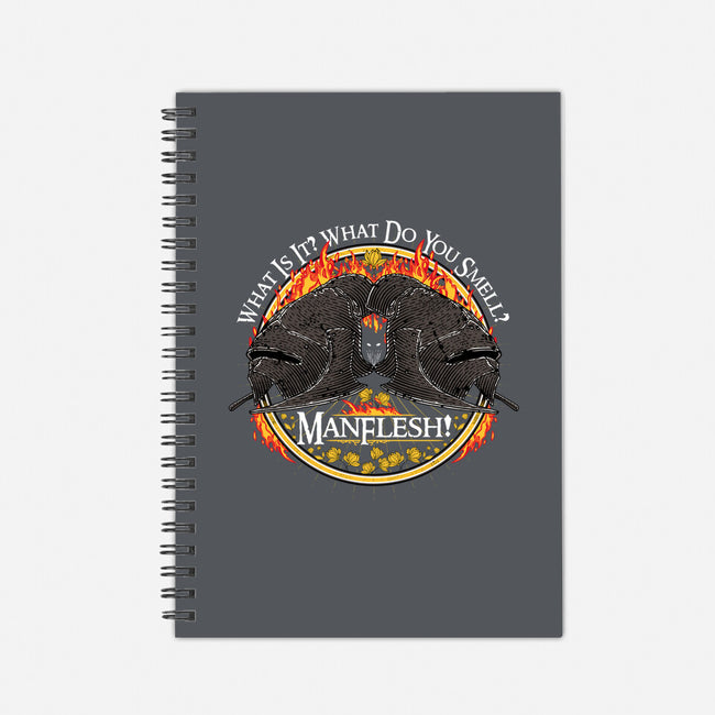The Manflesh-none dot grid notebook-rocketman_art