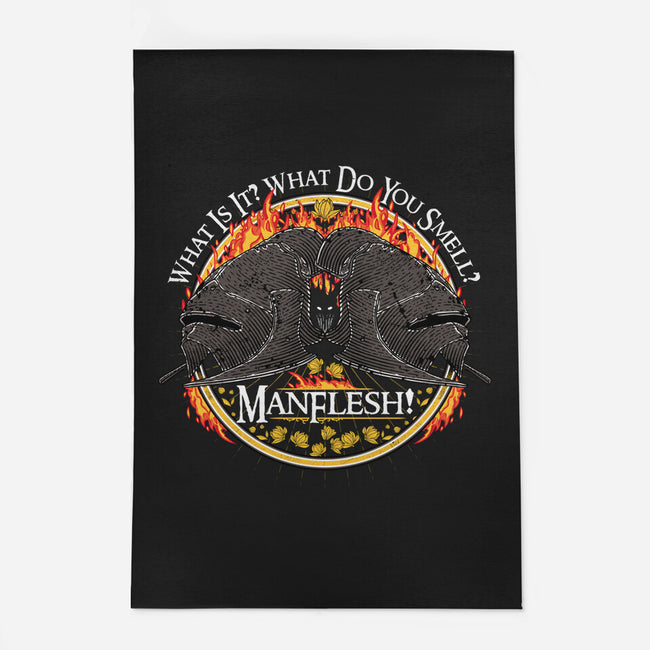 The Manflesh-none outdoor rug-rocketman_art