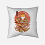 Akita Samurai-none removable cover throw pillow-eduely