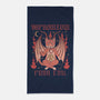 Baphomet Cat-none beach towel-Thiago Correa