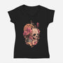 Time Of The Death-womens v-neck tee-eduely
