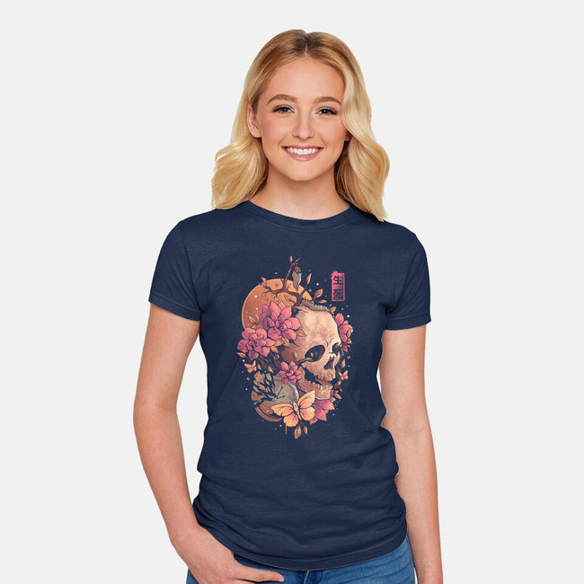 Time Of The Death-womens fitted tee-eduely