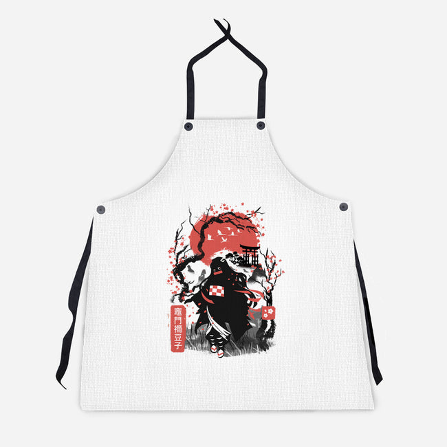 Cherry Blossom Nezuko-unisex kitchen apron-dandingeroz