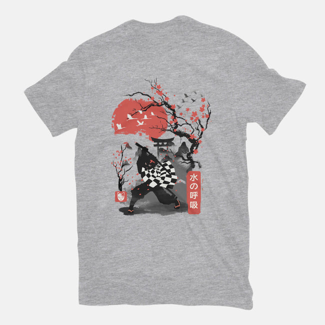 Cherry Blossom Tanjiro-unisex basic tee-dandingeroz