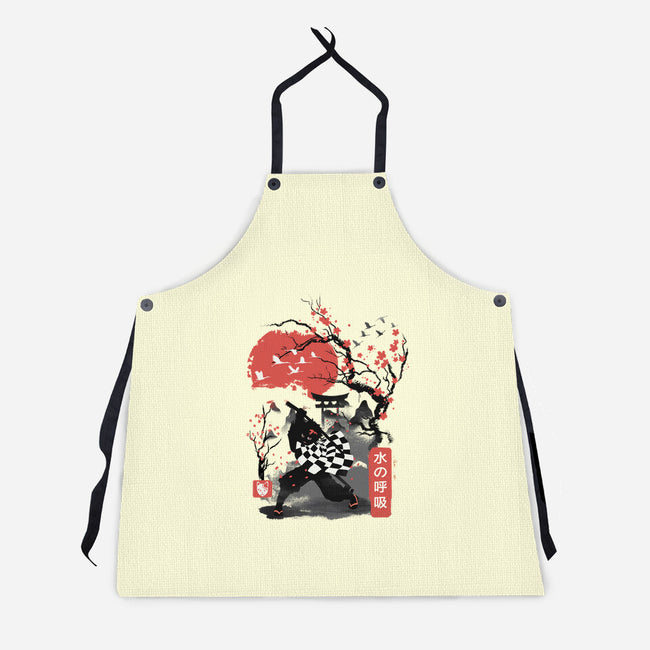 Cherry Blossom Tanjiro-unisex kitchen apron-dandingeroz