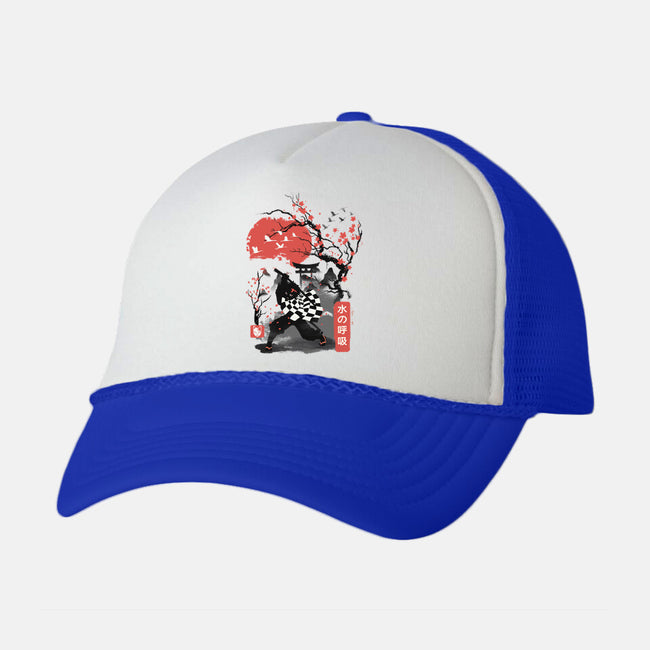 Cherry Blossom Tanjiro-unisex trucker hat-dandingeroz