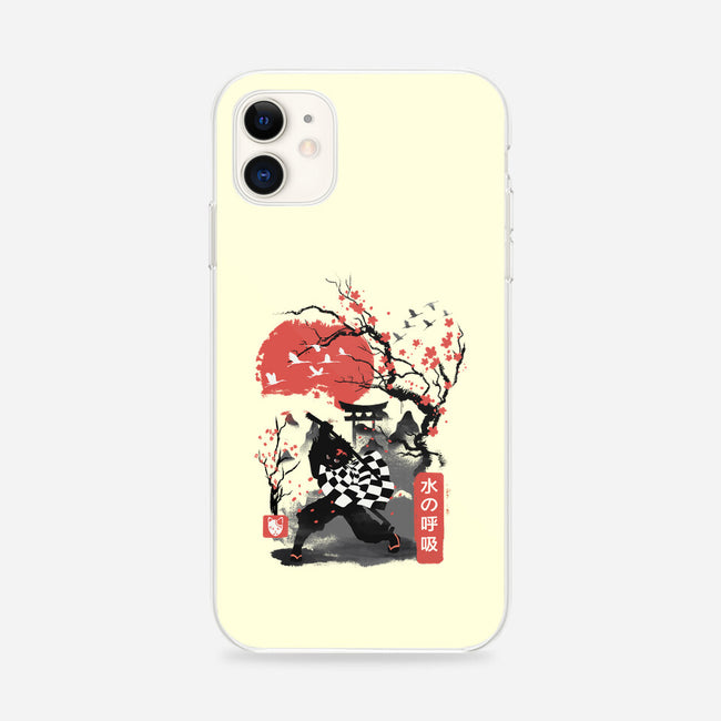 Cherry Blossom Tanjiro-iphone snap phone case-dandingeroz