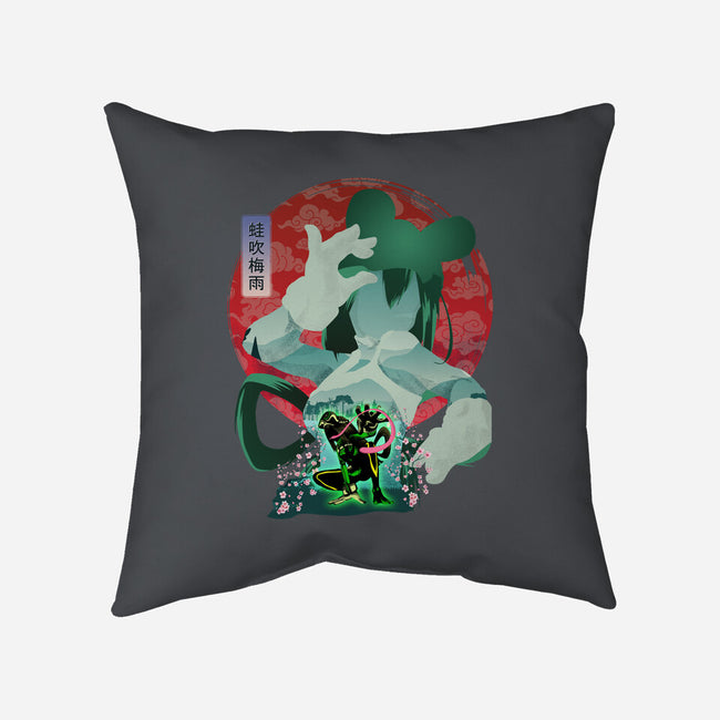 Asui Tsuyu-none removable cover throw pillow-sacca