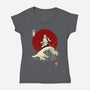 Empire Wave-womens v-neck tee-retrodivision