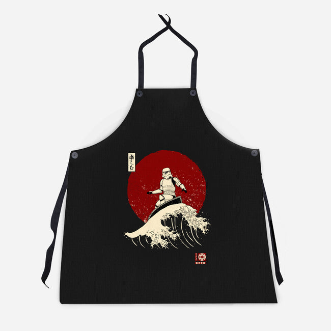 Empire Wave-unisex kitchen apron-retrodivision