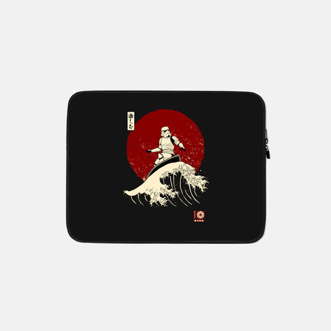 Empire Wave-none zippered laptop sleeve-retrodivision