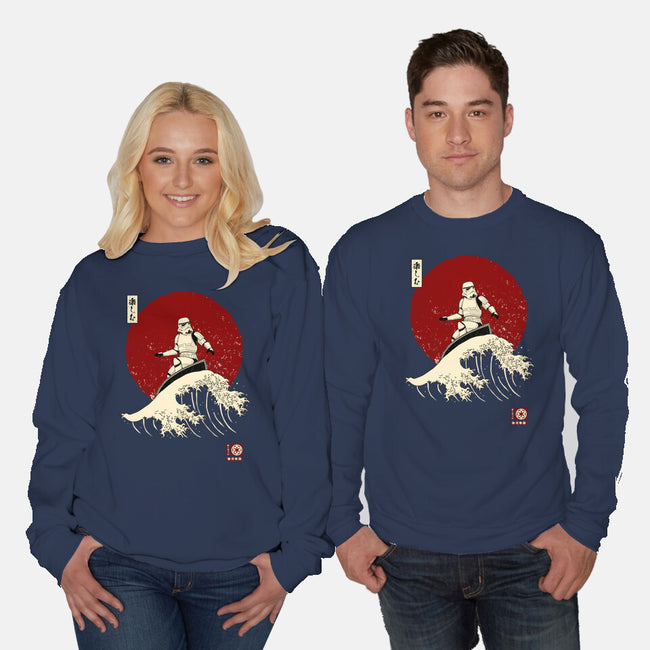 Empire Wave-unisex crew neck sweatshirt-retrodivision