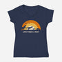 Finds A Way-womens v-neck tee-retrodivision