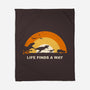 Finds A Way-none fleece blanket-retrodivision