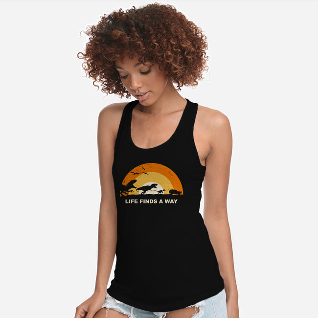 Finds A Way-womens racerback tank-retrodivision