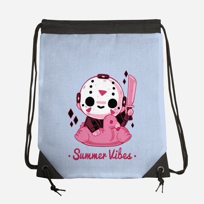 Creepy Summer Vibes-none drawstring bag-xMorfina