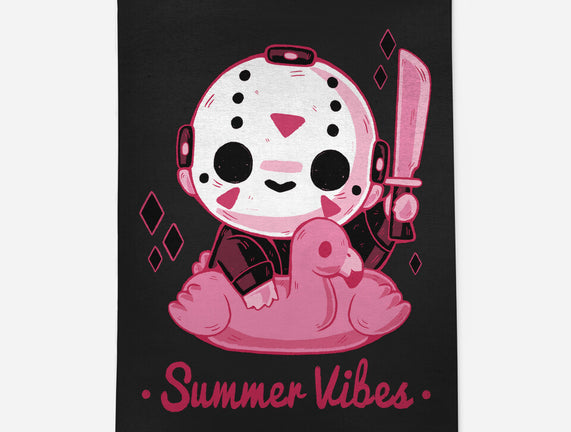 Creepy Summer Vibes-none indoor rug-xMorfina by TeeFury