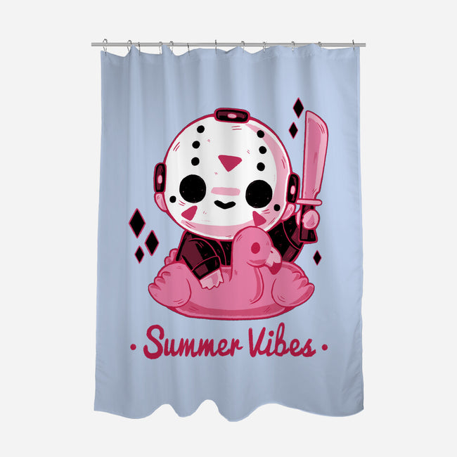 Creepy Summer Vibes-none polyester shower curtain-xMorfina