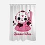 Creepy Summer Vibes-none polyester shower curtain-xMorfina