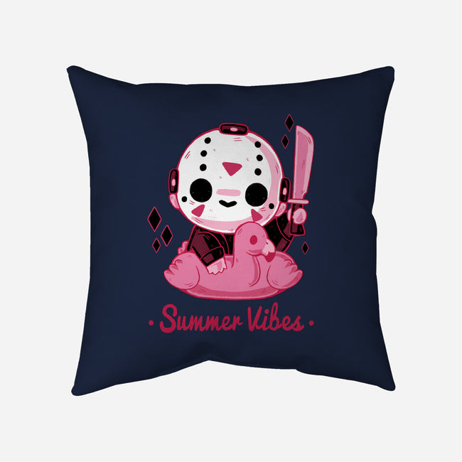 Creepy Summer Vibes-none removable cover w insert throw pillow-xMorfina