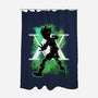 Cosmic Hunter-none polyester shower curtain-fanfreak1